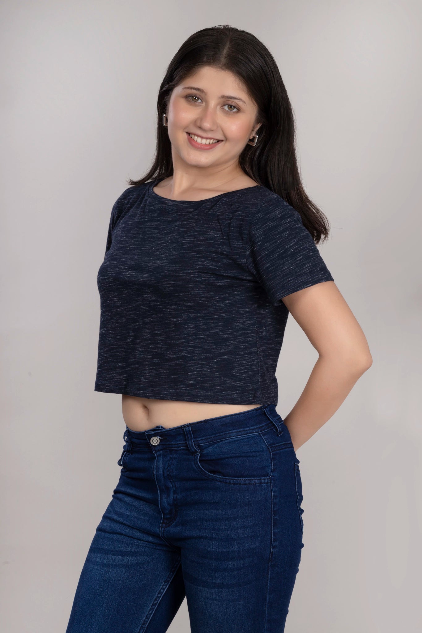 MAdMee Soft Knitted Co-ord Set – Midnight Navy