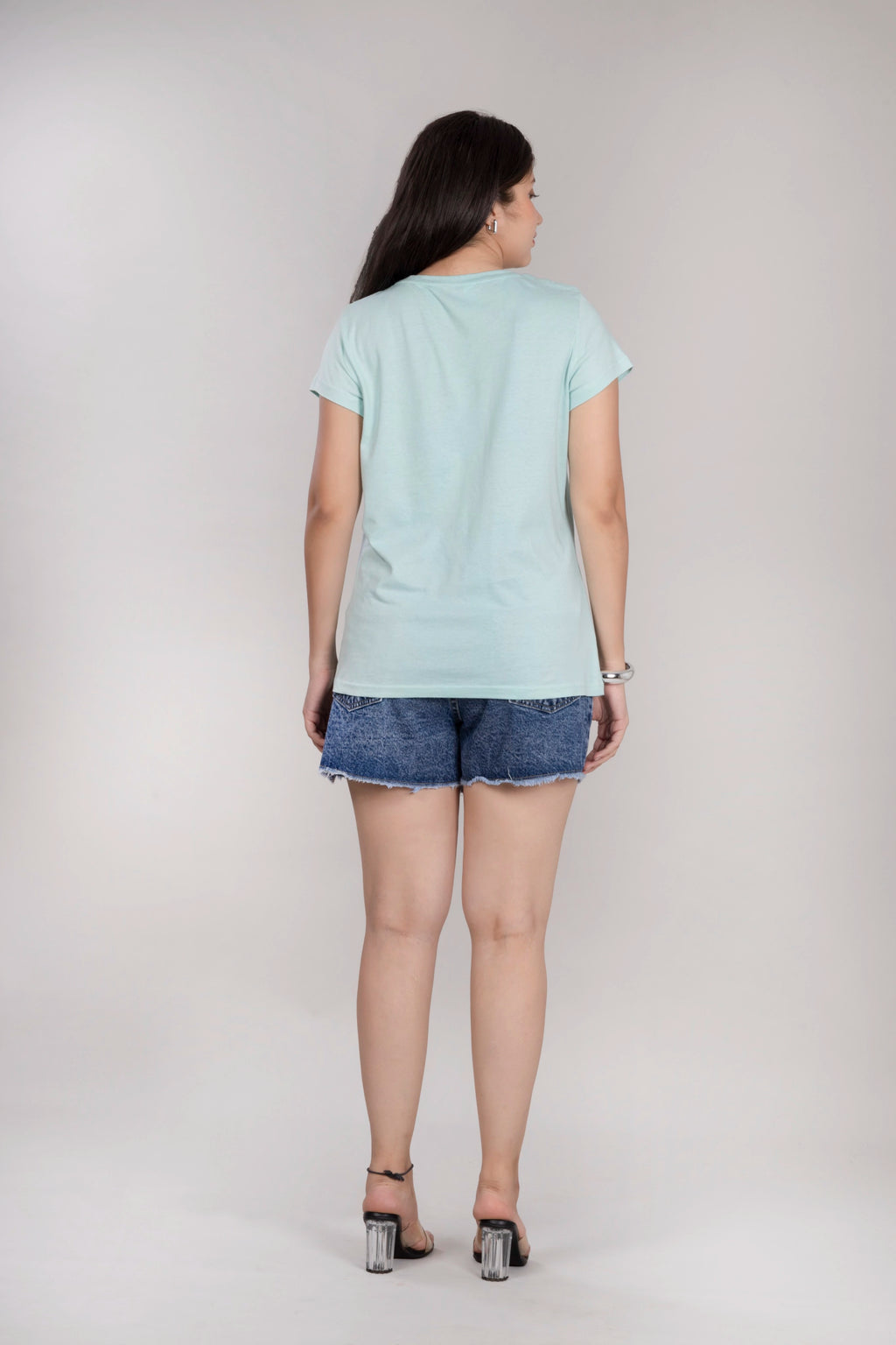 MAdMee EverydayEase Round Neck T-Shirt - MintPop