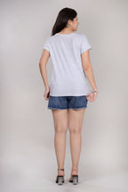 MAdMee EverydayEase Round Neck T-Shirt - FeatherPop